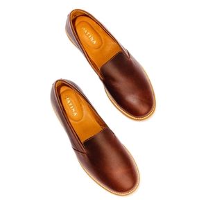 Portland Leather Loafer, Cognac, Size 10